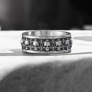 Men’s Skull Band Ring For Men